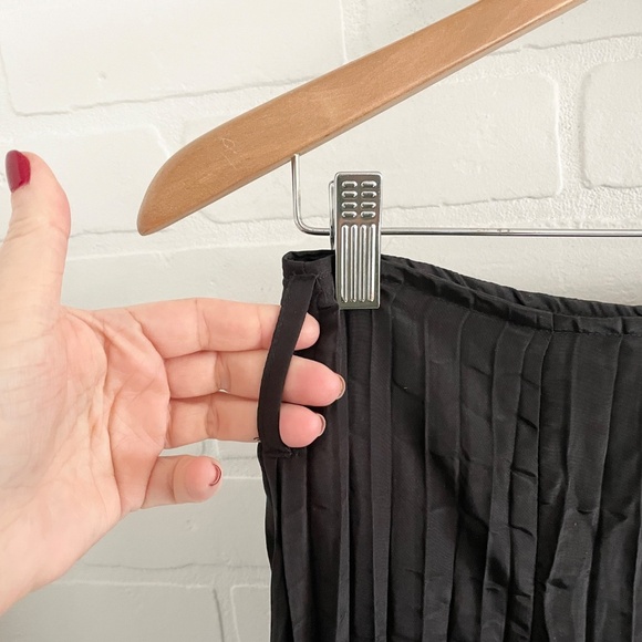 Vintage 90s Y2K Midi Skirt Artsy Whimsigoth Iridescent Dark fairy Lace Sz S - Picture 11 of 14